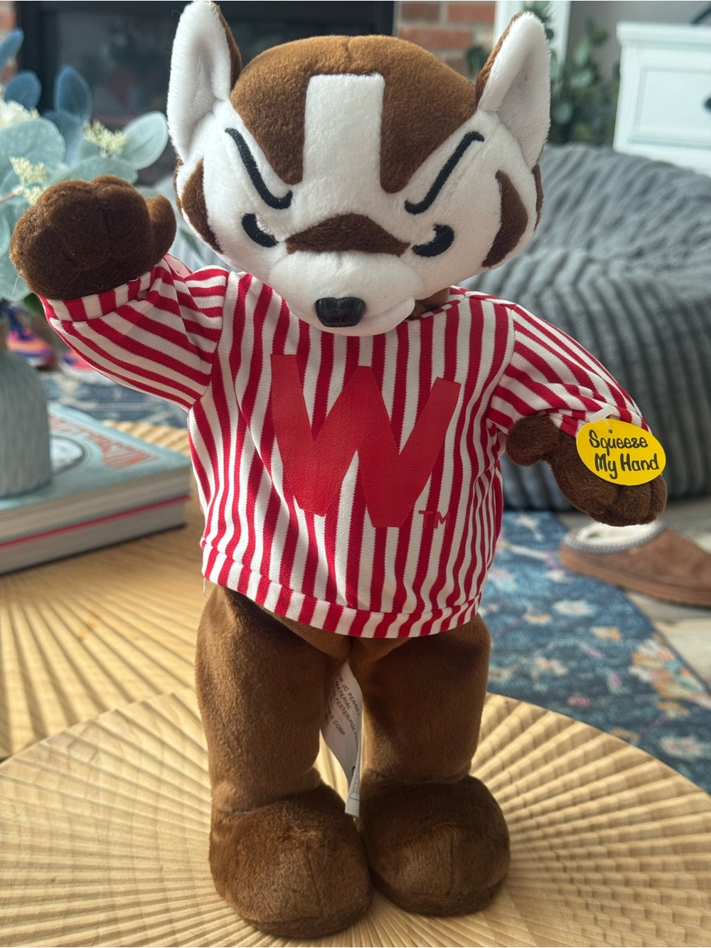 University of Wisconsin vintage animatronic Bucky Badger Plush Sings Dances